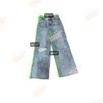 Indigo Rein Women's Blue Acid Wash Distressed Wide Leg Jeans Size 7 W27 L31 Photo 5