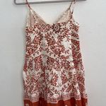 Chesley chemise SMALL Florals Beach Boho Cute Summer mini dress Burnt Orange Photo 4