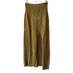 NWT Savannah Morrow Lauryn Skirt Forest Green Cotton Knit Midi XS Photo 3