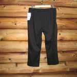 ZARA NWT Black Linen Blend Cropped High Waist Pants Photo 4