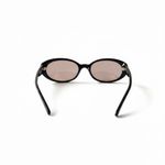 Fendi Vintage Y2K  Oval Sunglasses Blonde Black FF Logo Made in Italy Old Money Photo 5