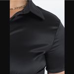 Princess Polly Bessie Black Satin Button Front Collared Blouse Plus Size 18 Photo 5