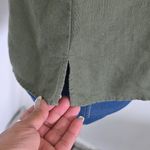 Geoffrey Beene Sport Linen Collared V Neck Sleeveless Top Photo 4