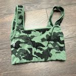 Free People Movement Women’s XS Small Green Camo Crop Top Sports Bra Photo 0
