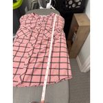 Notations  Pink Black Plaid Collared Long Sleeve Button Down Shirt Women's M Photo 6