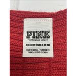 PINK by Victoria’s Secret Red Ribbed Acrylic Long Winter Scarf 66” By 8” OSFM Photo 6