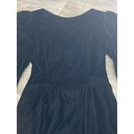 Gunne Sax Vintage 80s  Dress  5/6 Black Jessica McClintock Velvet‎ Taffeta USA Photo 3