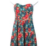 Rue 21 Floral Strapless Dress Size S  Chest 26” Length 25” Photo 0
