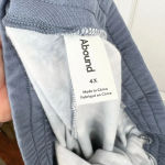 Abound  Women Tie Dye Fleece Joggers Blue and Ivory Elastic Waist Size 4X Photo 10