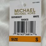 Michael Kors MICHAEL Studded Short Sleeve T Shirt White Gold Tone Size Small Photo 8