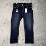 Wallflower Jeans Women 17 33 Blue‎ Luxurious Curvy Fit Dark Wash Casual Everyday Blue Size undefined Photo 1