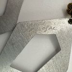 Chandra Champagne silver tone geometric statement earrings Photo 7