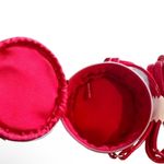 Marc Jacobs NWT Mini 4" Red Patent Leather Crossbody Round Circle Canteen Bag Photo 8