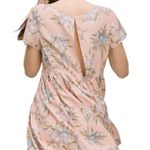Aritzia Women’s Talula Short Sleeve Pink Floral Bayberry Babydoll Dress Photo 1