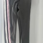 Nike Power Victory Tight Fit Gray Leggings Pink White Black Stripe Mid Rise New Photo 6