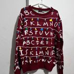 Netflix Stranger Things Light Up Christmas Lights Holiday Ugly A B Sweater  XXL Photo 0