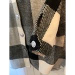 Bohme  Black and White buffalo check shacket jacket Medium Photo 3