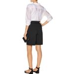 Theory Dress Shorts 8 High Rise Cady Seltha Belted Black Luxury Formal Career Photo 6