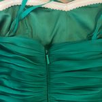 Fame and Partners Green Tiered Strapless Prom Dress Photo 4