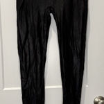 Spanx Shapewear Faux Leather Leggings Black Women’s Extra Large XL High Waisted Photo 0