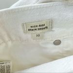 Madewell NEW White High-Rise Sleek Denim Shorts 32 Classic Summer Photo 2