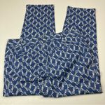 Talbots | The Perfect Crop Blue Butterfly Pattern Cotton Pants 10 Photo 5