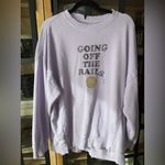 Aerie  crewneck the chill sweatshirt off the rails graphic ribbed smiley face Photo 2