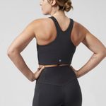 Athleta  Conscious Crop Top M Powervita A-C Cup Black Sport Bra Tank Photo 1
