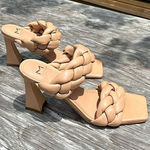 Marc Fisher Womens Hammy Faux Leather Square Toe Block Heel Shoe size 6.5 Photo 0