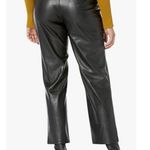 Paige faux Leather Womens Pants Size 12 Kina belted black soft high rise dress Photo 7