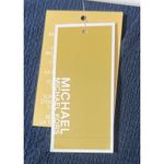 Michael Kors‎ Women's Midnight Blue Wrap Flutter Sleeve Top Photo 5