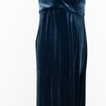 Eliza J . Ruched Short Sleeve Velvet Jumpsuit. Photo 6