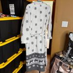Earth Angels Vintage by Komar Cozy White & Gray Fluffy Snowflake Bear Robe Large Photo 8