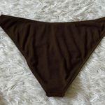 Good American  crinkle good basic cheeky bikini bottom mocha001 size 7/8 Photo 8