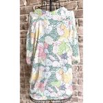 Jodifil Swimsuit Cover Up Medium NWT Dot Flowers Semi Sheer Beach Cruise Islands White Size undefined Photo 2