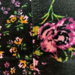 BDG Urban Outfitters Logan Floral Button Front Mini Skirt Size M Black Velvet Photo 8