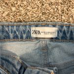 ZARA Women's Blue Distressed Jeans Photo 1