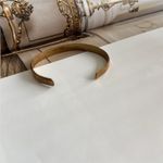 Textured Gold Brass Cuff Bracelet Photo 6