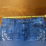 Free People  Distressed Embroidered Denim Shorts Size 30 Photo 6
