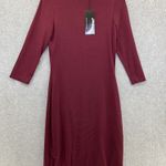 Ever Pretty Ever-Pretty Solid Burgundy Cut out Chest Long Sleeve Dress Size 6 Photo 2