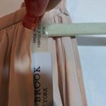 Ramy Brook  Anya Pleated Satin Halter Top Blouse Dusty Pink Size M Photo 5