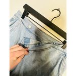 Madewell  Light Blue Denim 100% Cotton Mid-Length Cut Wrap Midi Skirt Size 29 Photo 8