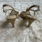 Sam & Libby  Beige Open Toe Heels 8M Photo 4