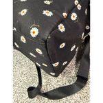 Alice + Olivia  Daisy Print Black Canvas Duffel Bag Unisex Travel​ Photo 9
