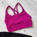 Lululemon Pink Sports Bra‎ Size M Photo 0