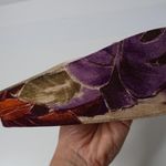 American Vintage Vintage Womens Floral Fabric Waist Belt 70s 80s USA‎ Multicolor Retro Leaves VTG Photo 2