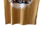 Women’s Crewneck Mustard Hippie Bohemian Van Floral Short Sleeves SZ M #2115 Yellow Size M Photo 4