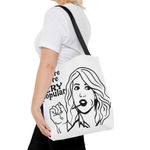 Funny Bridesmaid Tote Bag – "I Am Sure You're Popular" Gift Idea White Photo 3