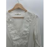 Solitaire Swim White Crotchet Lace 3/4 Sleeve Swim Cover Up Tunic Women Medium Photo 4