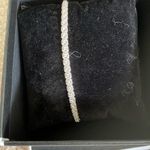 14k white gold and diamond tennis bracelet NWT Silver Photo 1